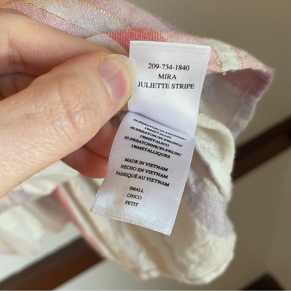 Rails Pink and Gray Peplum Tank Top - Picture 6 of 6